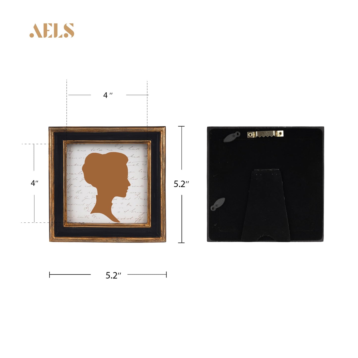 AELS 8x10 Inch Vintage Picture Frame, Elegant Antique Photo Frames with Glass Front, Photo Display, Tabletop Wall Hanging, Gift Ideas, Teal Blue with Gold Trim