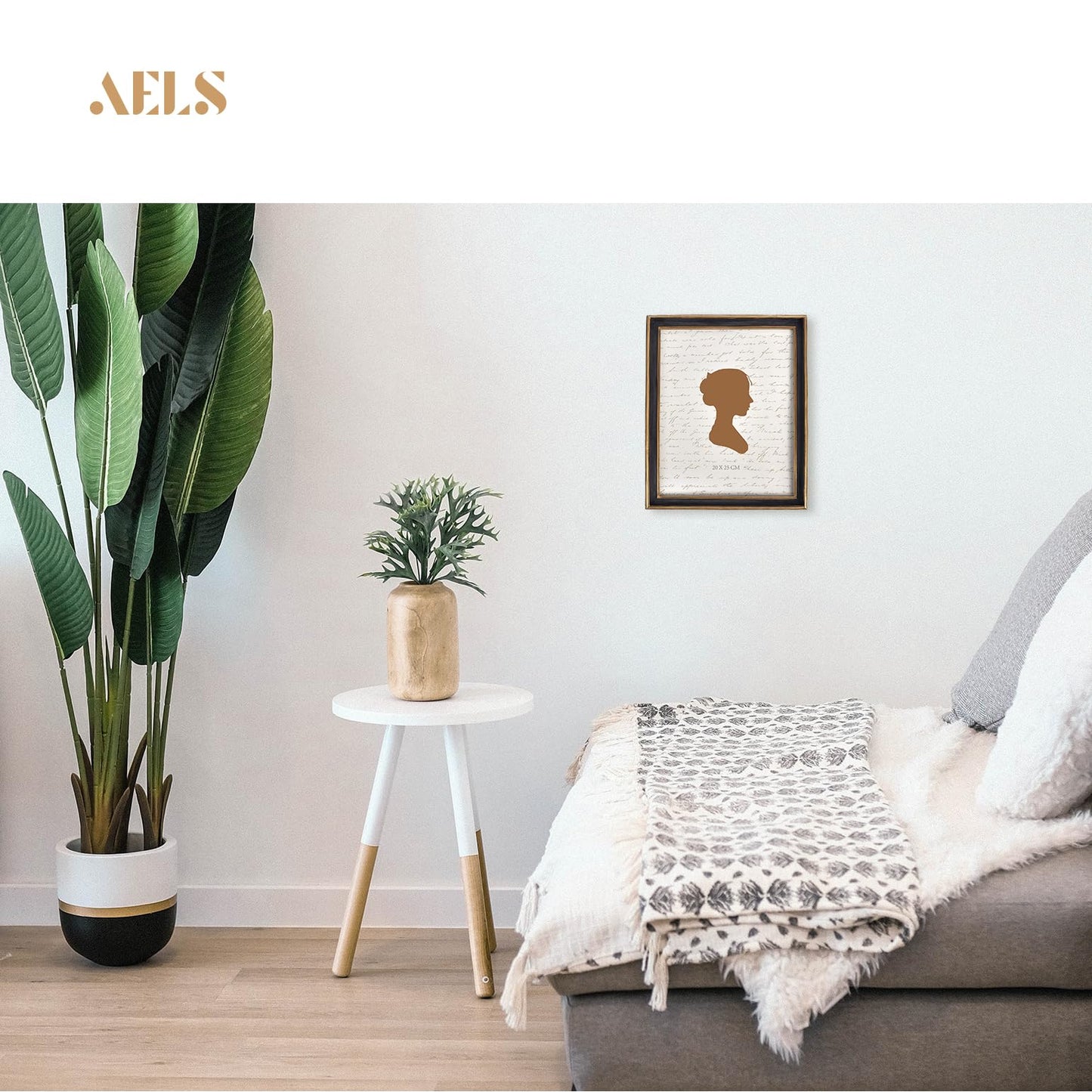 AELS 8x10 Inch Vintage Picture Frame, Elegant Antique Photo Frames with Glass Front, Photo Display, Tabletop Wall Hanging, Gift Ideas, Teal Blue with Gold Trim