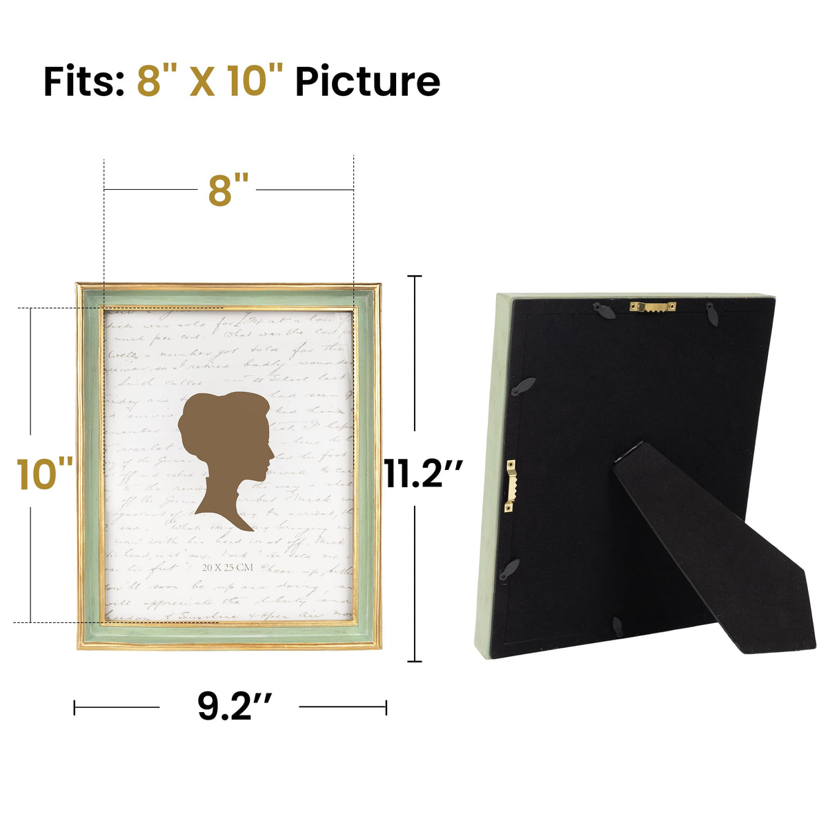 AELS 4x6 Inch Vintage Picture Frame, Elegant Luxury Antique Photo Frames with Glass Front, Photo Display, Tabletop Wall Hanging, Gift Ideas, Pearl Pattern