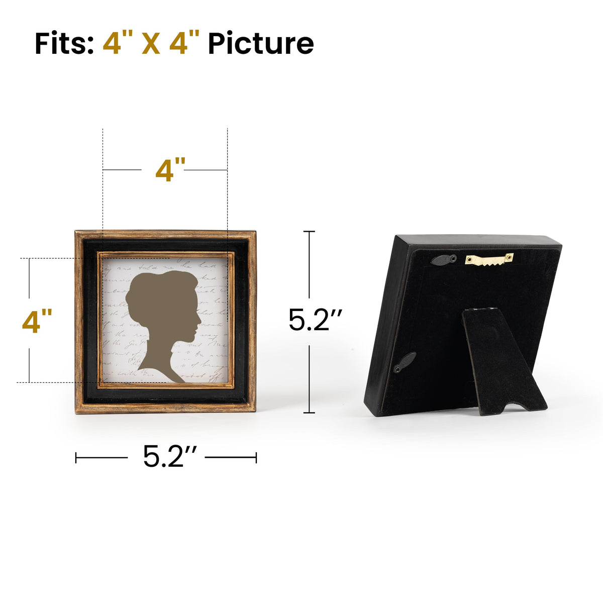 AELS 4x6 Inch Vintage Picture Frame, Elegant Luxury Antique Photo Frames with Glass Front, Photo Display, Tabletop Wall Hanging, Gift Ideas, Pearl Pattern