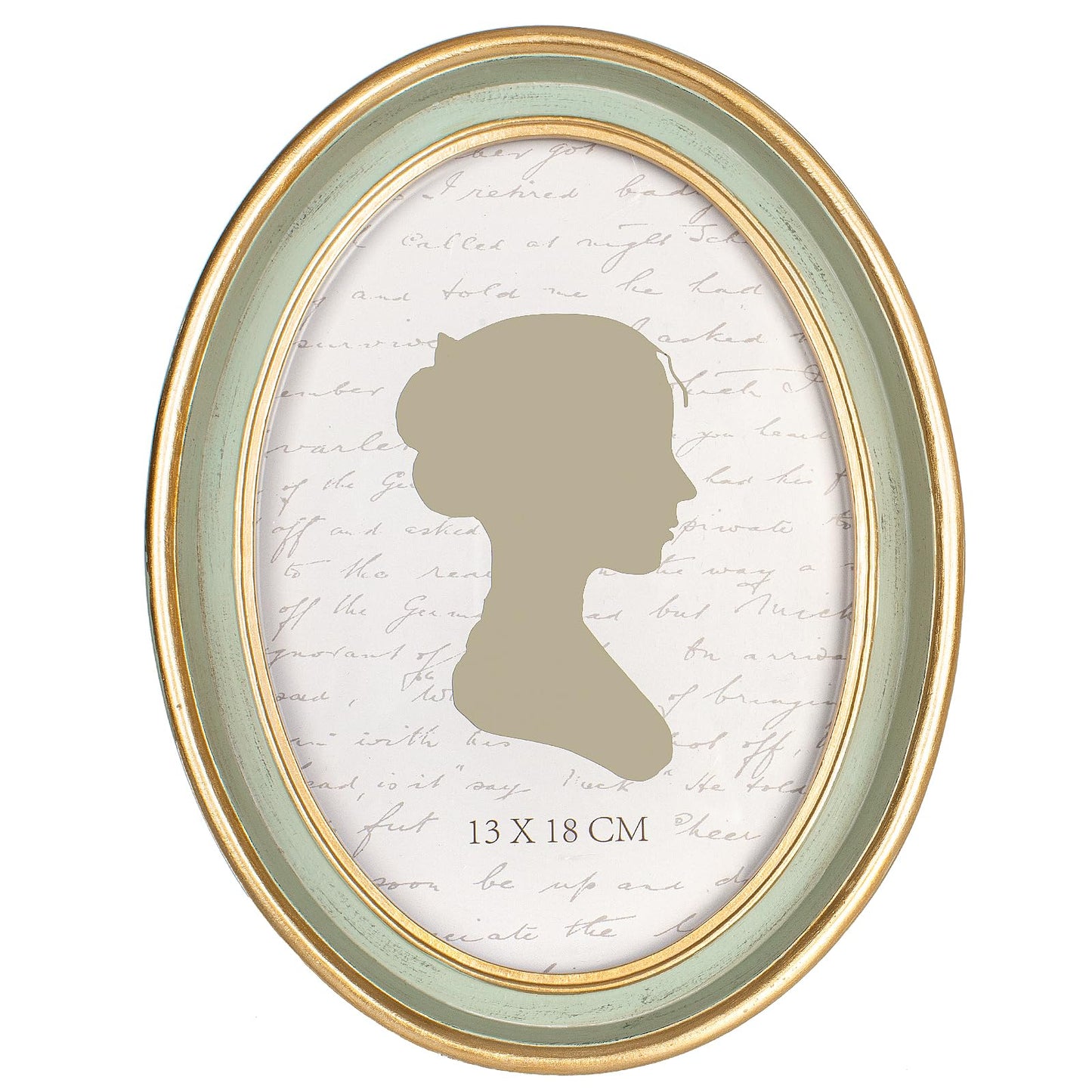 AELS 2.5x3.5 Inch Small Wallet Size Vintage Picture Frame, Elegant Antique Mini Photo Frames with Glass Front, Photo Display, Tabletop Wall Hanging, Gift Ideas, Black Oval with Gold Trim
