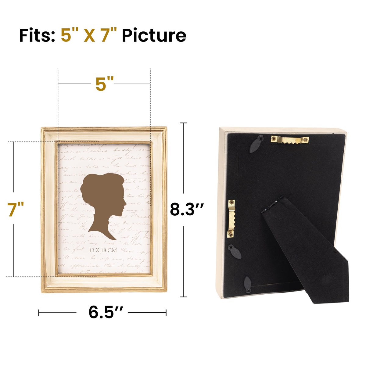 AELS 4x6 Inch Vintage Picture Frame, Elegant Luxury Antique Photo Frames with Glass Front, Photo Display, Tabletop Wall Hanging, Gift Ideas, Pearl Pattern