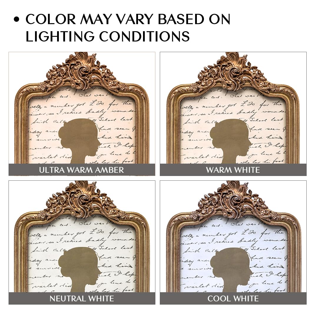 AELS 4x6 Inch Vintage Picture Frame, Elegant Antique Photo Frames with Glass Front, Photo Display, Tabletop Wall Hanging, Gift Ideas