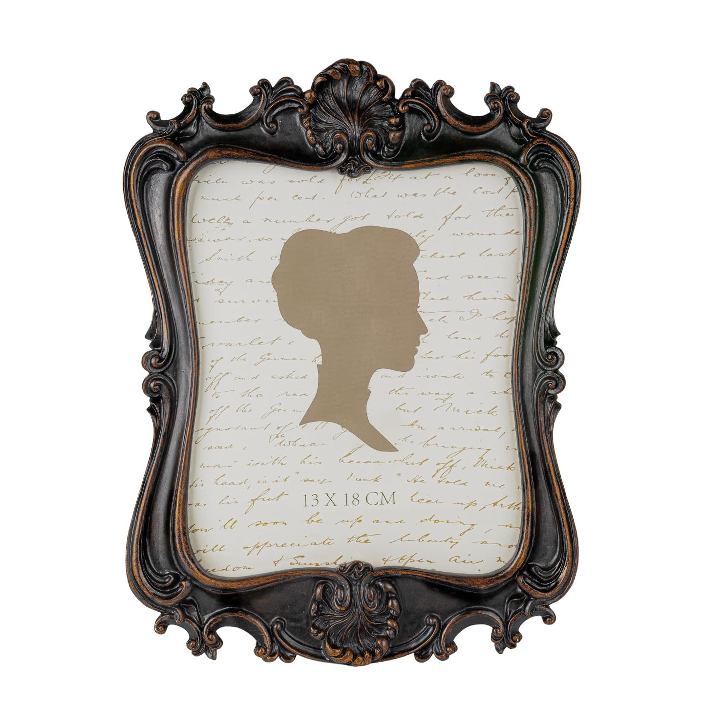 AELS 5x7 Inch Vintage Picture Frame, Elegant Antique Photo Frames with Glass Front, Photo Display, Tabletop Wall Hanging, Gift Ideas