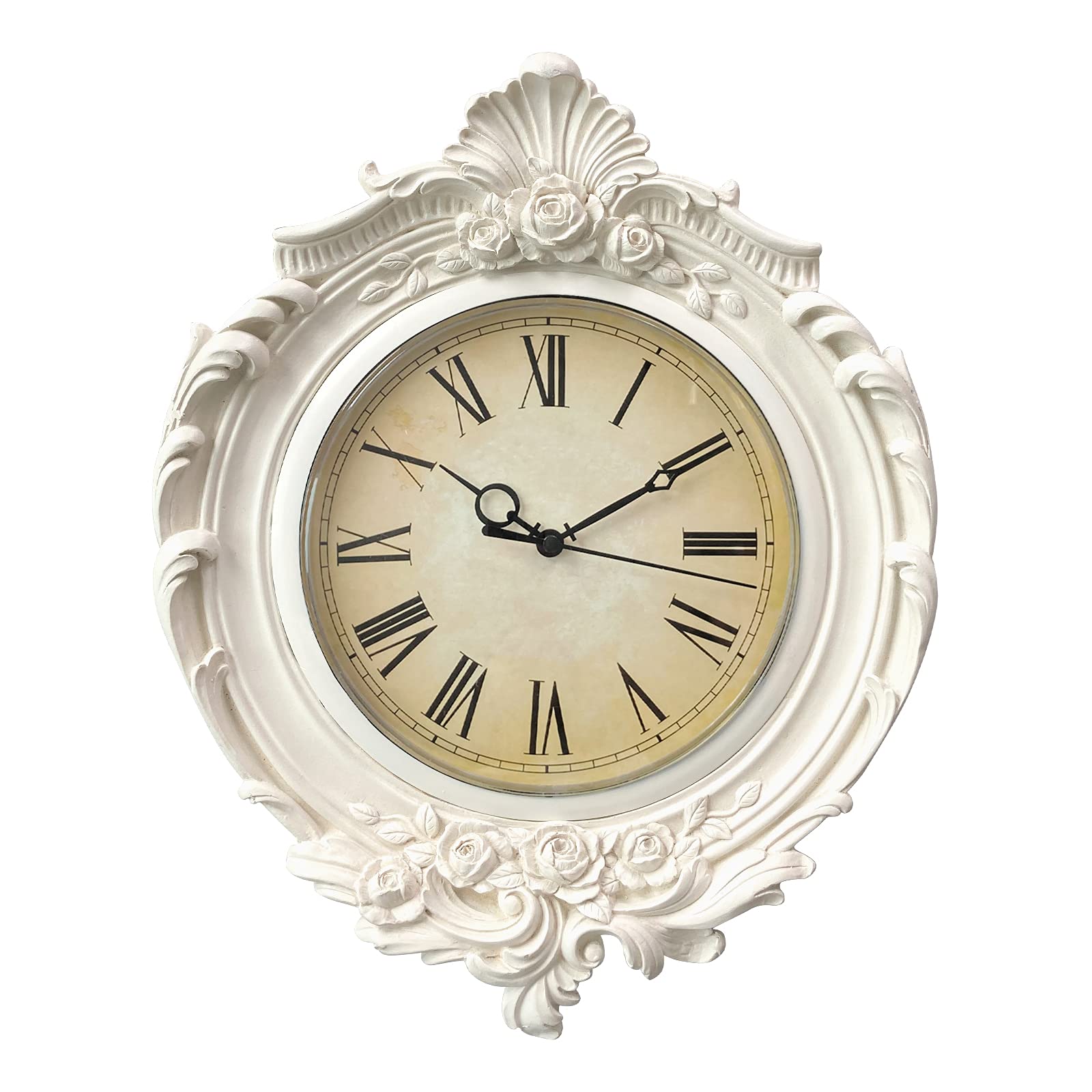 AELS 13x11 Inch Vintage Wall Clock, European Style Decorative