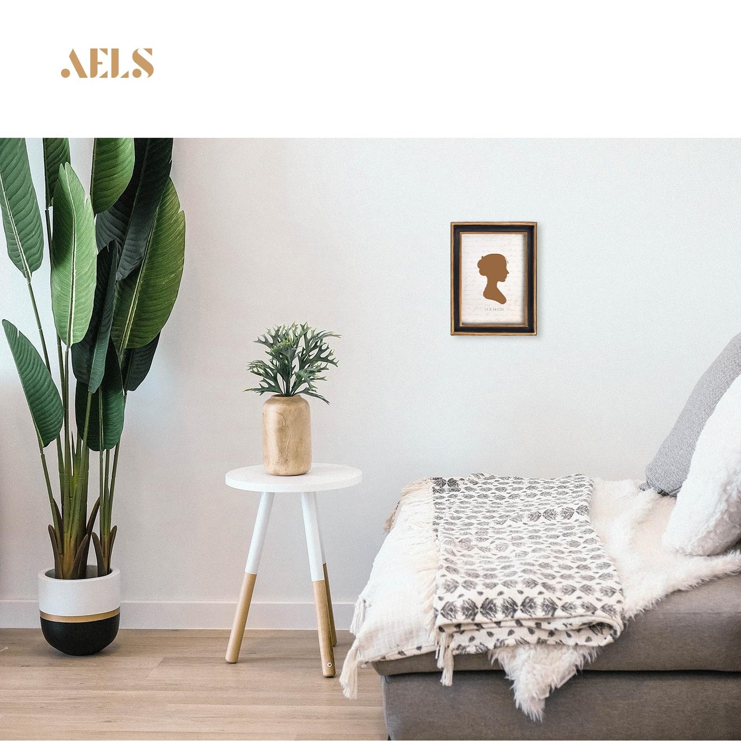 AELS 8x10 Inch Vintage Picture Frame, Elegant Antique Photo Frames with Glass Front, Photo Display, Tabletop Wall Hanging, Gift Ideas, Teal Blue with Gold Trim