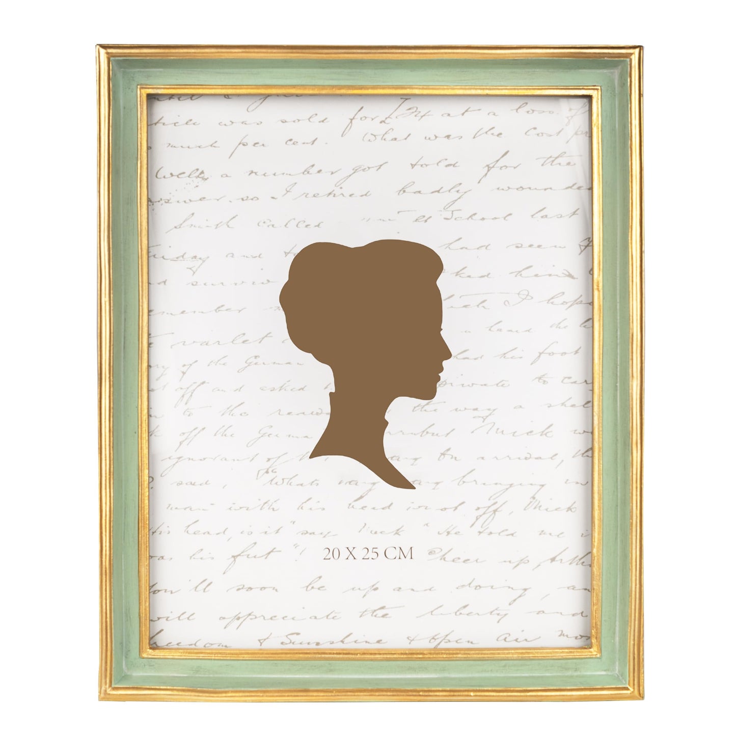 AELS 8x10 Inch Vintage Picture Frame, Elegant Antique Photo Frames with Glass Front, Photo Display, Tabletop Wall Hanging, Gift Ideas, Teal Blue with Gold Trim