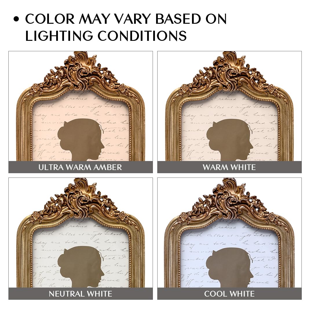 AELS 4x6 Inch Vintage Picture Frame, Elegant Antique Photo Frames with Glass Front, Photo Display, Tabletop Wall Hanging, Gift Ideas