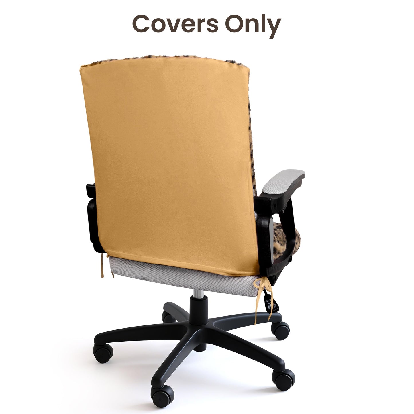Faux Fur Office Chair Cover with Zipper, Desk Chair Slipcover Pink | Soft Breathable Faux Fur Office Chair Cover with Zipper, Removable Washable Cover for Home & Office, Fits Desk Chair/Armchair
