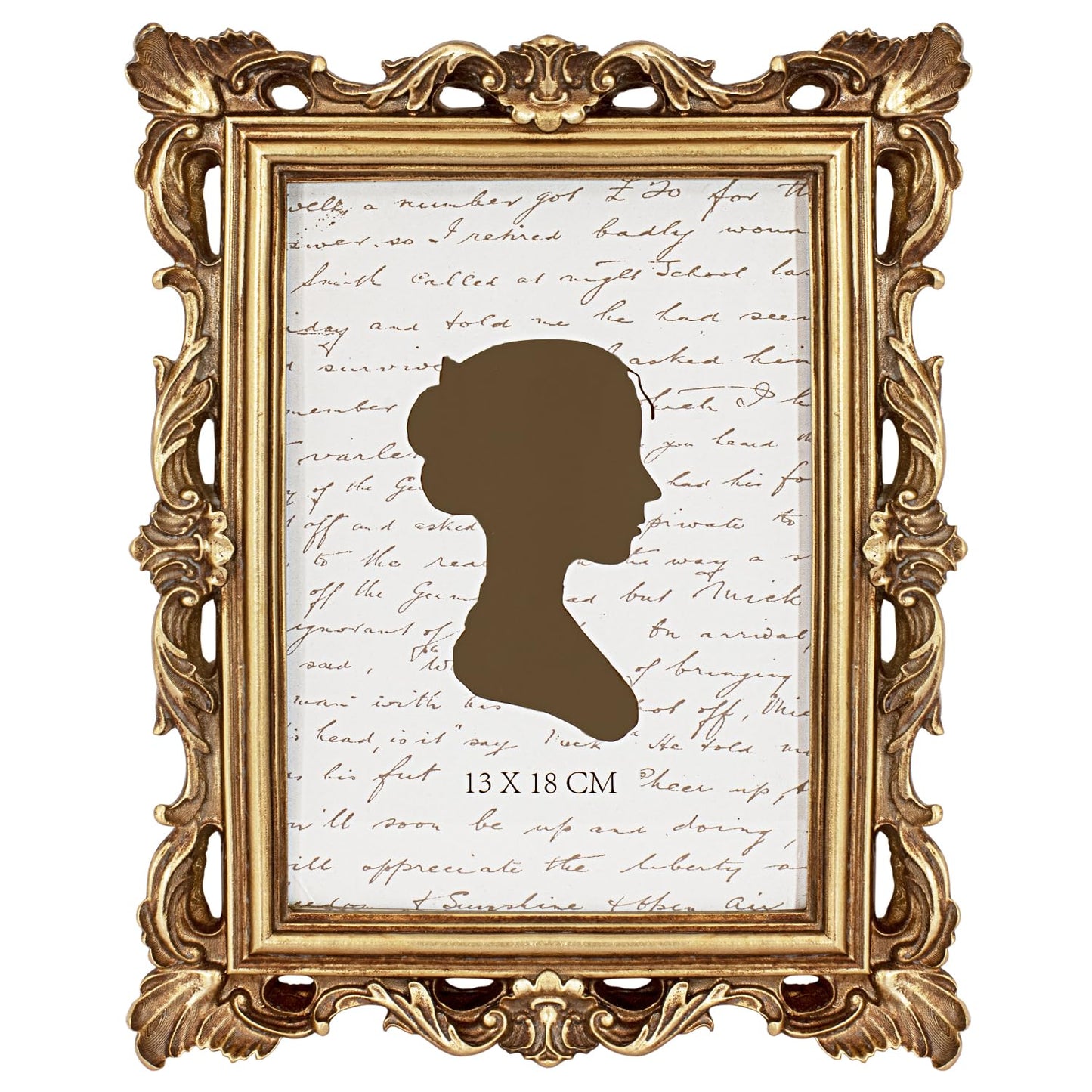 AELS 4x6 Inch Vintage Picture Frame, Elegant Antique Photo Frames with Glass Front, Photo Display, Tabletop Wall Hanging, Gift Ideas