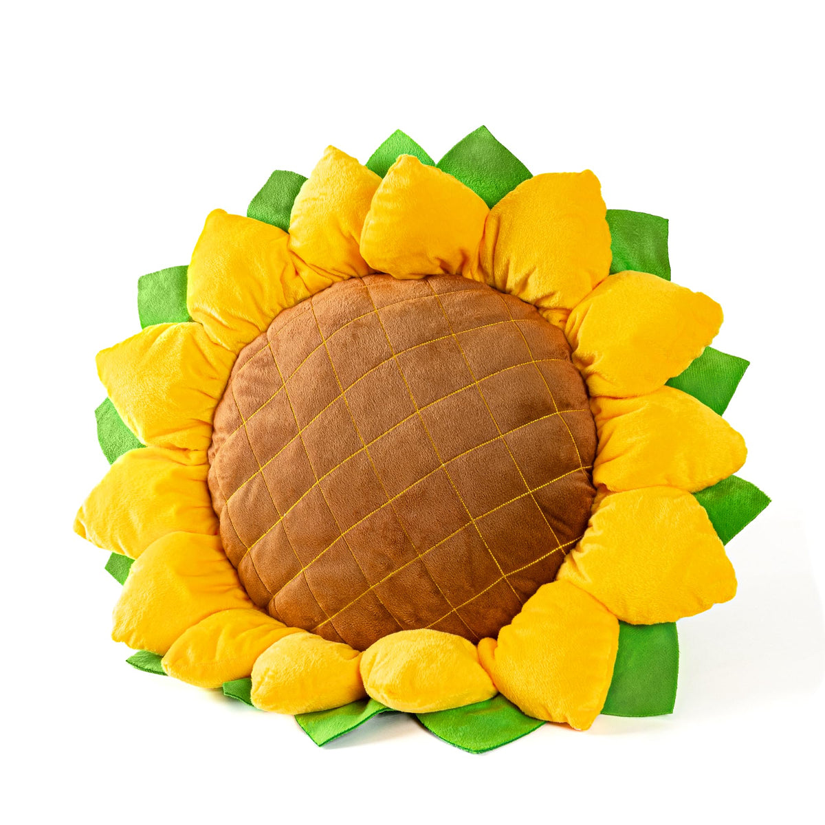 AELS Set of 2 Sunflower Pillow, 3D Decorative Throw Pillow, 20.4"& 16.5" Cute Sunflower Decor for Plant Lover, Sofa Couch Living Room Bedroom Nursery Decor, Yellow