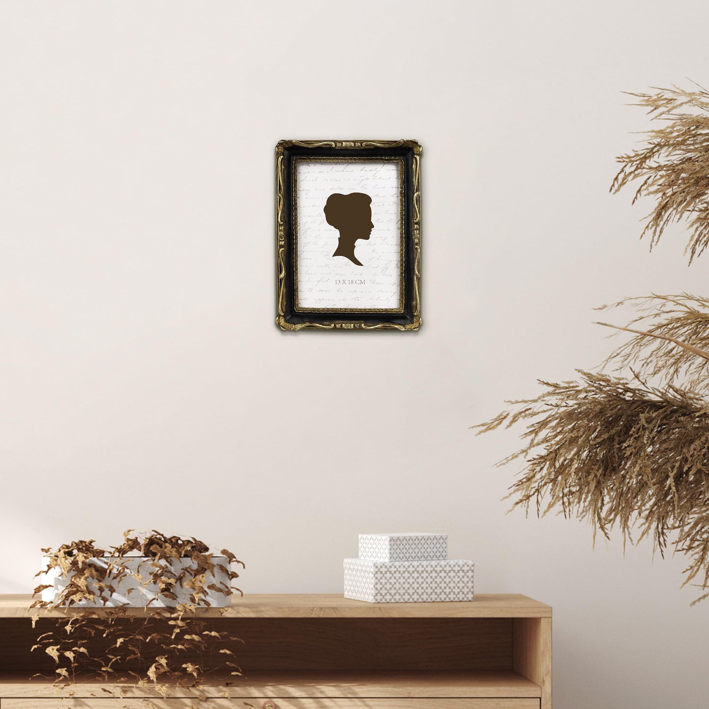 AELS 4x4 Inch Vintage Picture Frame, Elegant Antique Square Photo Frames with Glass Front, Photo Display, Tabletop Wall Hanging, Gift Ideas, Gold and Green