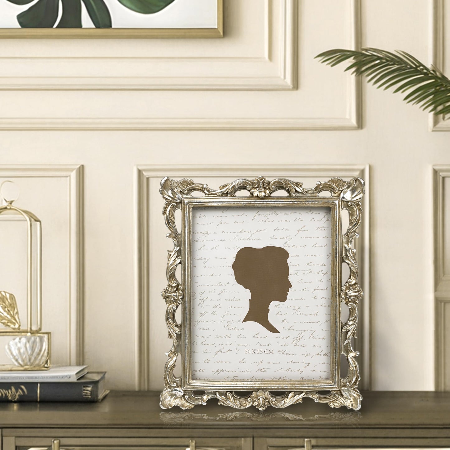 AELS 4x6 Inch Vintage Picture Frame, Elegant Antique Photo Frames with Glass Front, Photo Display, Tabletop Wall Hanging, Gift Ideas