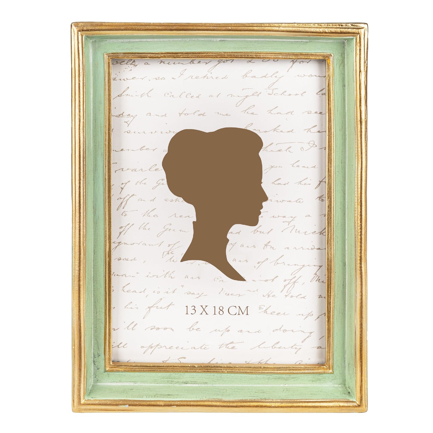 AELS 8x10 Inch Vintage Picture Frame, Elegant Antique Photo Frames with Glass Front, Photo Display, Tabletop Wall Hanging, Gift Ideas, Teal Blue with Gold Trim