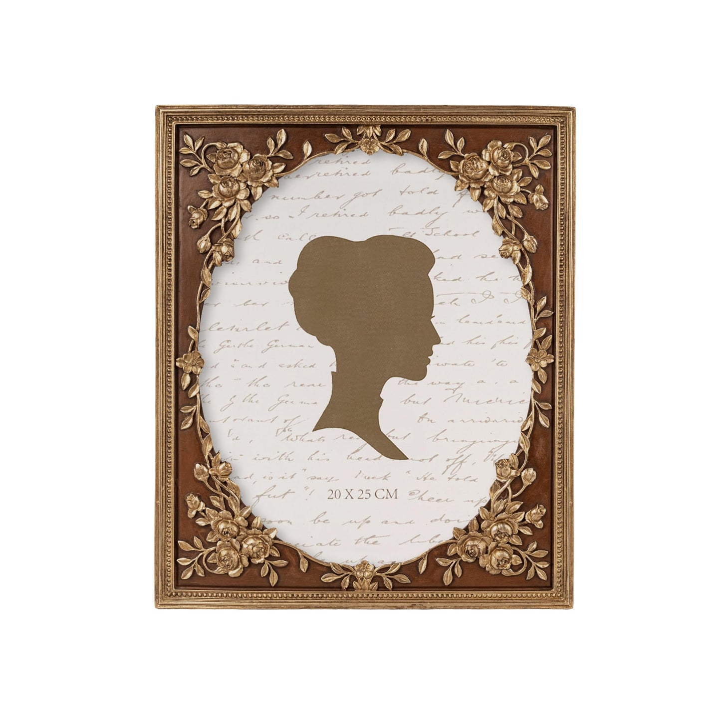 AELS 8x10 Inch Vintage Picture Frame, Elegant Antique Photo Frames with Glass Front, Photo Display, Tabletop Wall Hanging, Gift Ideas, Brown