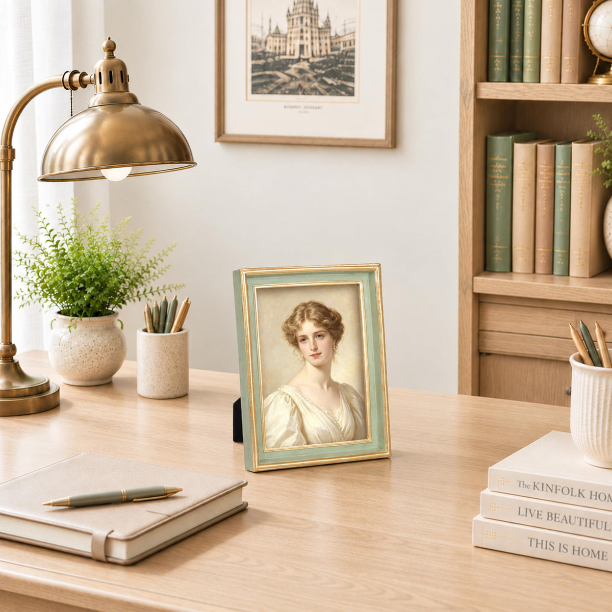 AELS 4x6 Inch Vintage Picture Frame, Elegant Luxury Antique Photo Frames with Glass Front, Photo Display, Tabletop Wall Hanging, Gift Ideas, Pearl Pattern