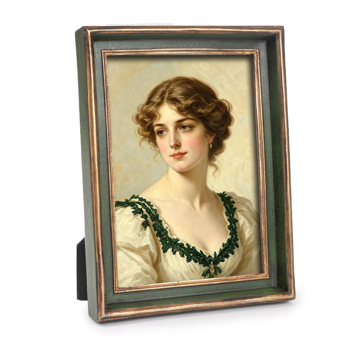 AELS 4x6 Inch Vintage Picture Frame, Elegant Luxury Antique Photo Frames with Glass Front, Photo Display, Tabletop Wall Hanging, Gift Ideas, Pearl Pattern