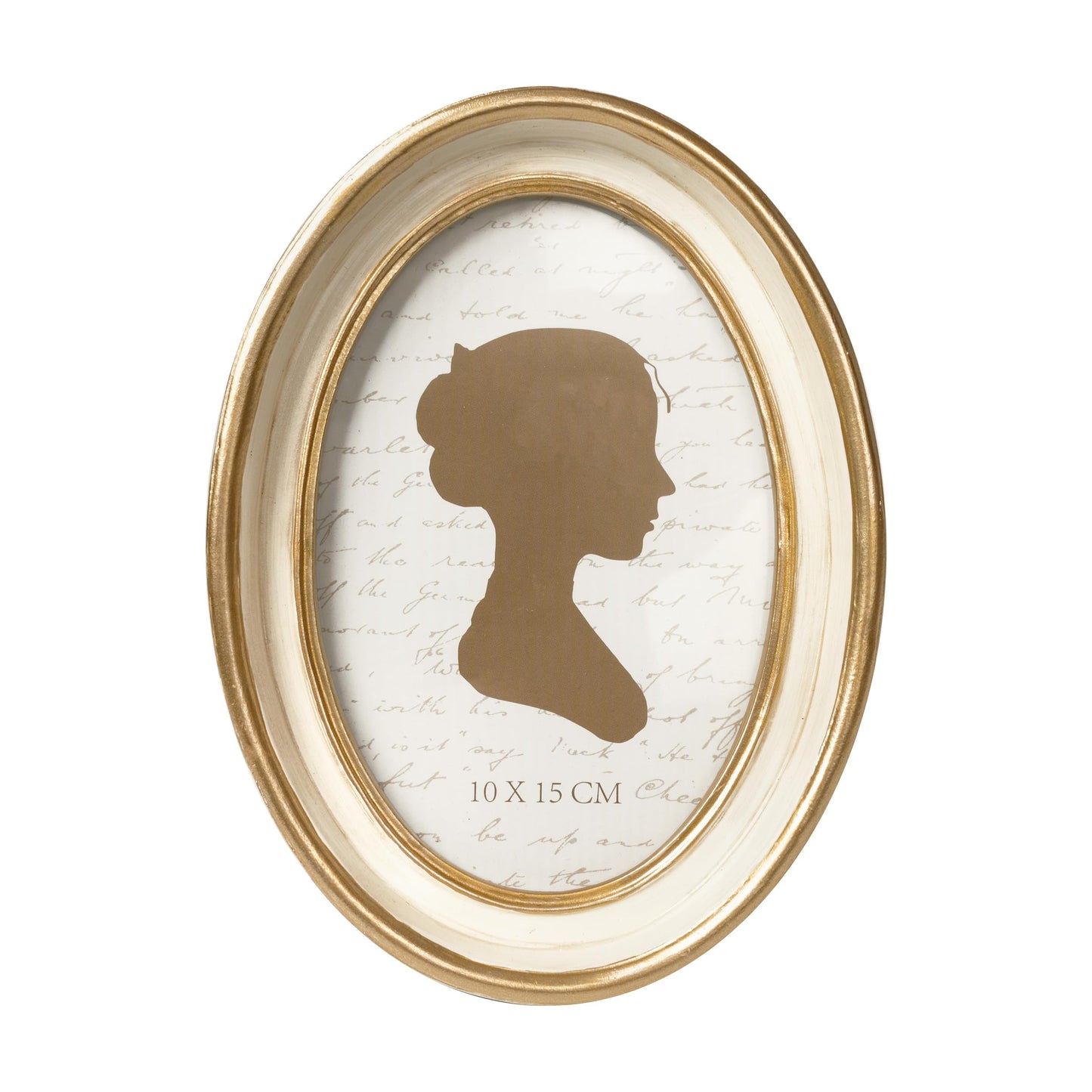 AELS 2.5x3.5 Inch Small Wallet Size Vintage Picture Frame, Elegant Antique Mini Photo Frames with Glass Front, Photo Display, Tabletop Wall Hanging, Gift Ideas, Black Oval with Gold Trim