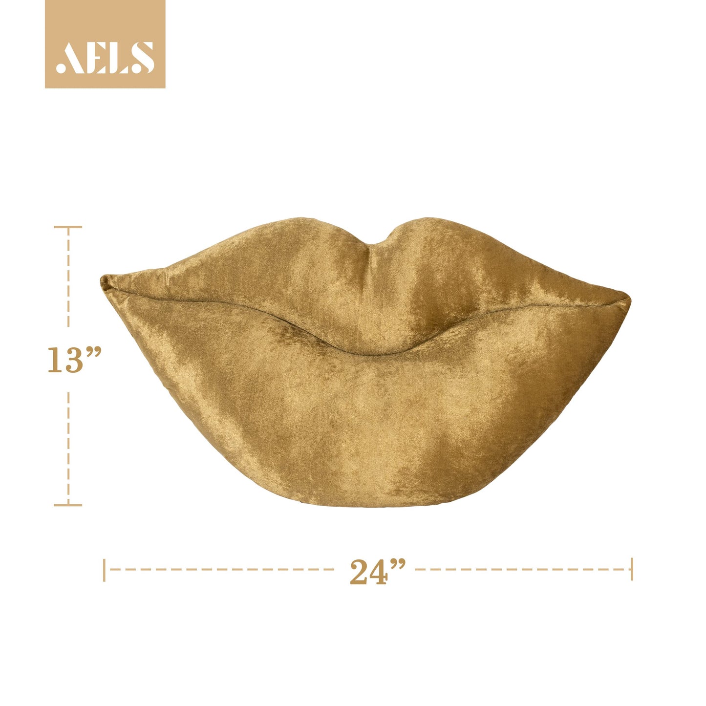 AELS 3D Large Lips Throw Pillows Smooth Soft Velvet Decorative Throw Pillows Love Pillows Cute Pillow 24 X 12 inches for Couch Sofa Bed Living Room Bedroom, Red