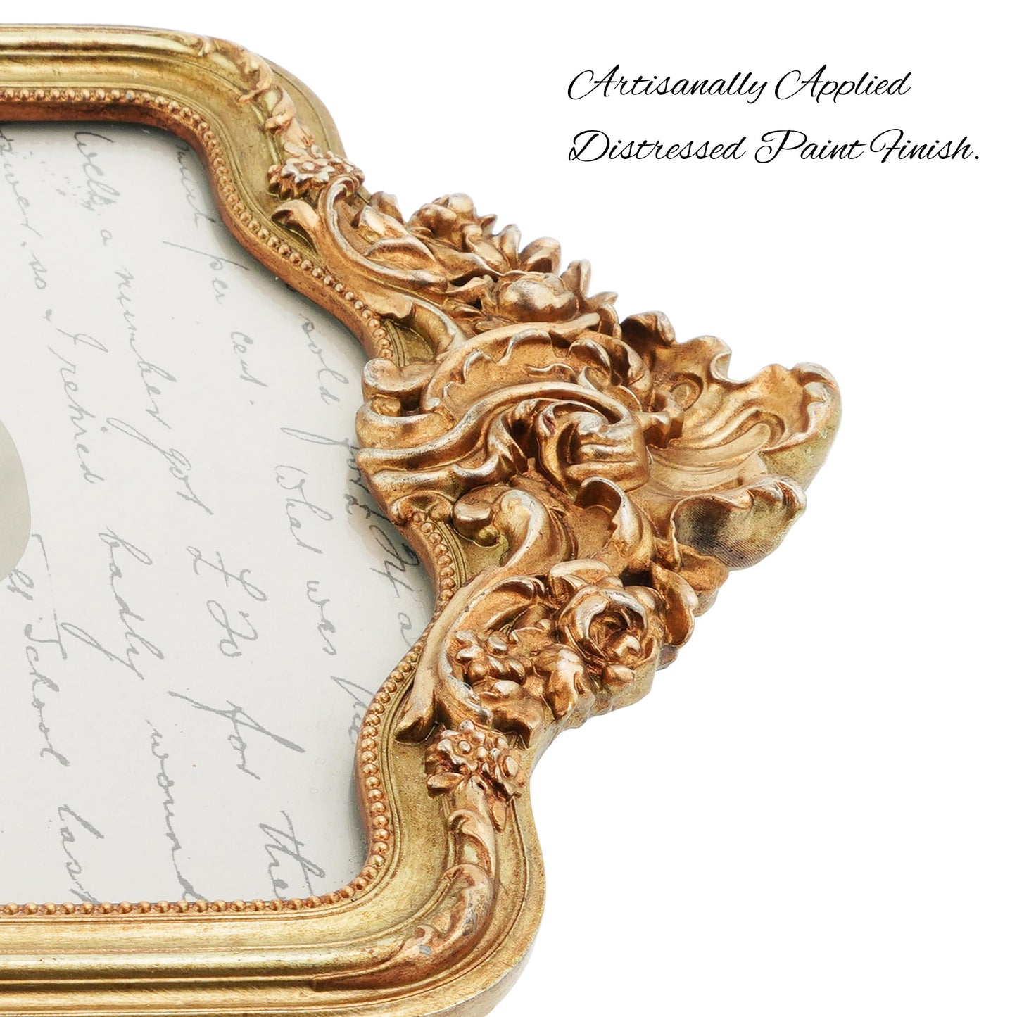 AELS 4x6 Inch Vintage Picture Frame, Elegant Antique Photo Frames with Glass Front, Photo Display, Tabletop Wall Hanging, Gift Ideas