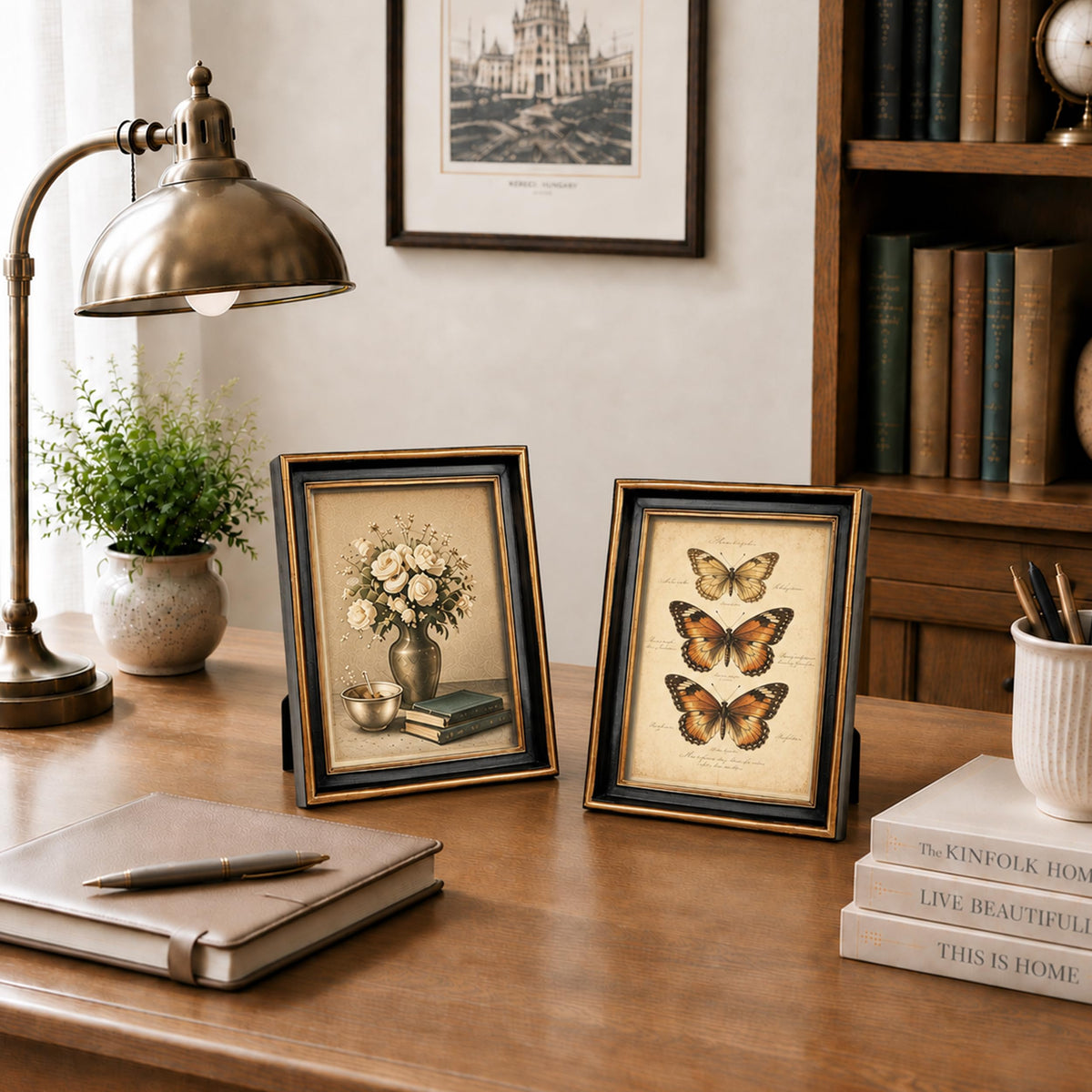 AELS 4x6 Inch Vintage Picture Frame, Elegant Luxury Antique Photo Frames with Glass Front, Photo Display, Tabletop Wall Hanging, Gift Ideas, Pearl Pattern