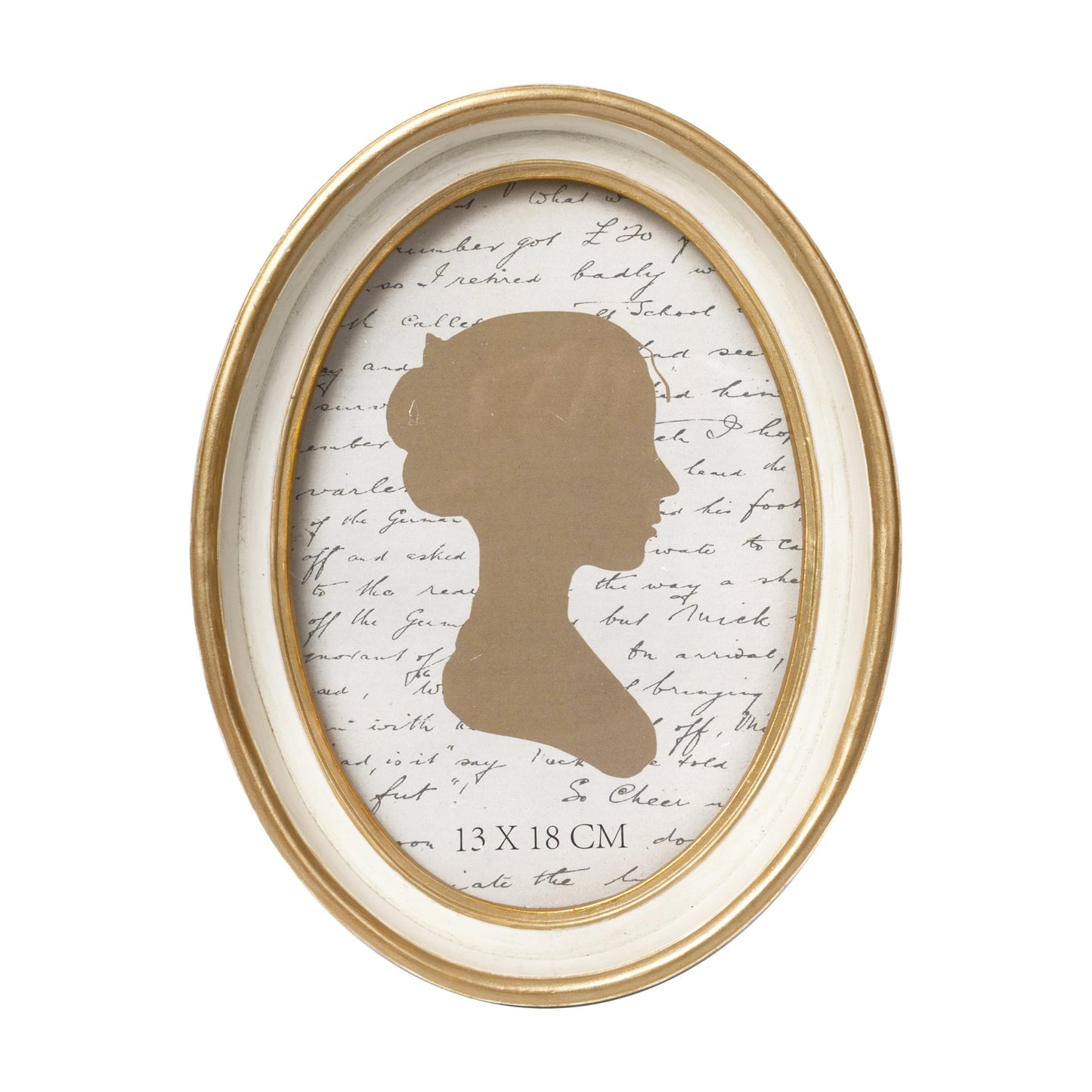 AELS 2.5x3.5 Inch Small Wallet Size Vintage Picture Frame, Elegant Antique Mini Photo Frames with Glass Front, Photo Display, Tabletop Wall Hanging, Gift Ideas, Black Oval with Gold Trim