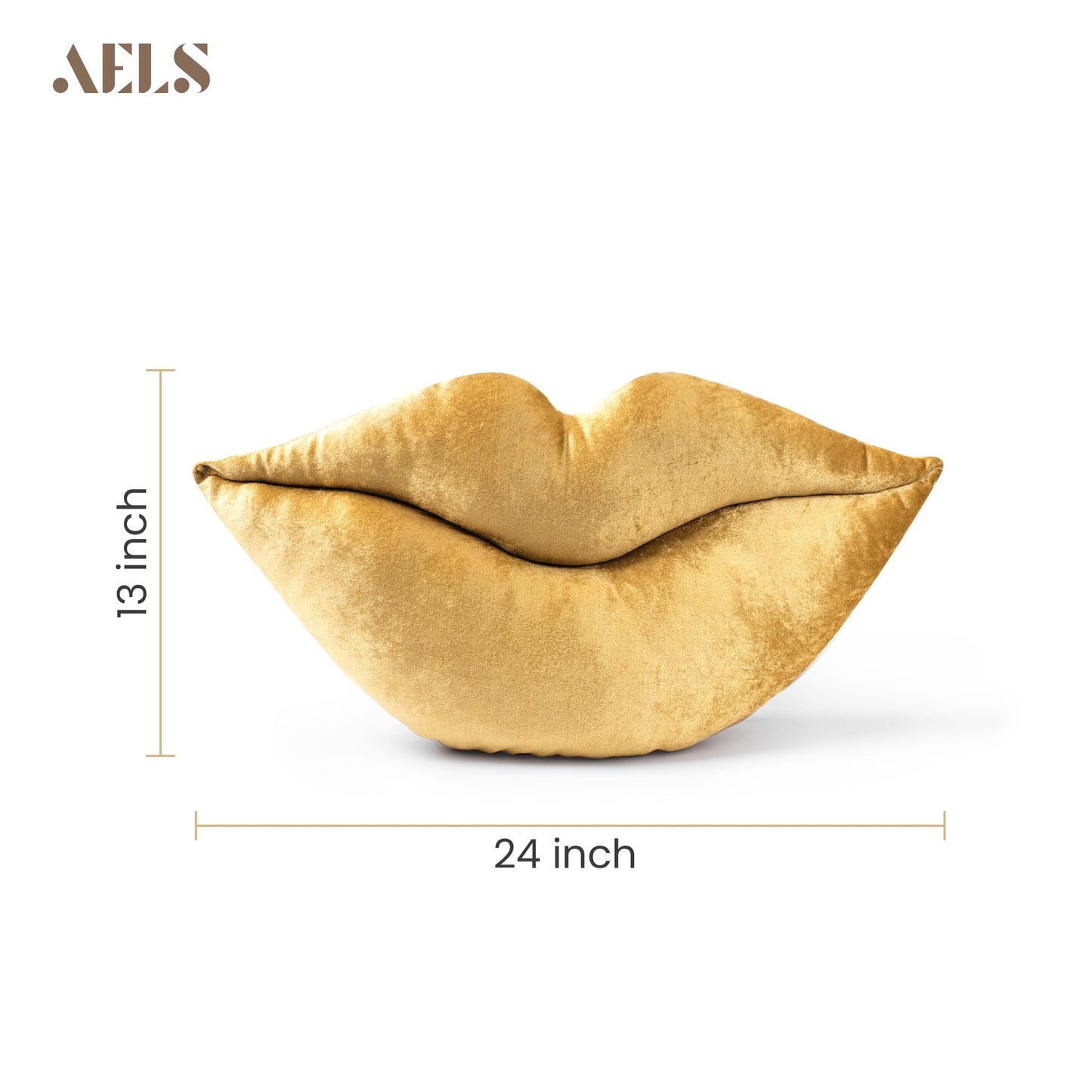 AELS 3D Large Lips Throw Pillows Smooth Soft Velvet Decorative Throw Pillows Love Pillows Cute Pillow 24 X 12 inches for Couch Sofa Bed Living Room Bedroom, Red