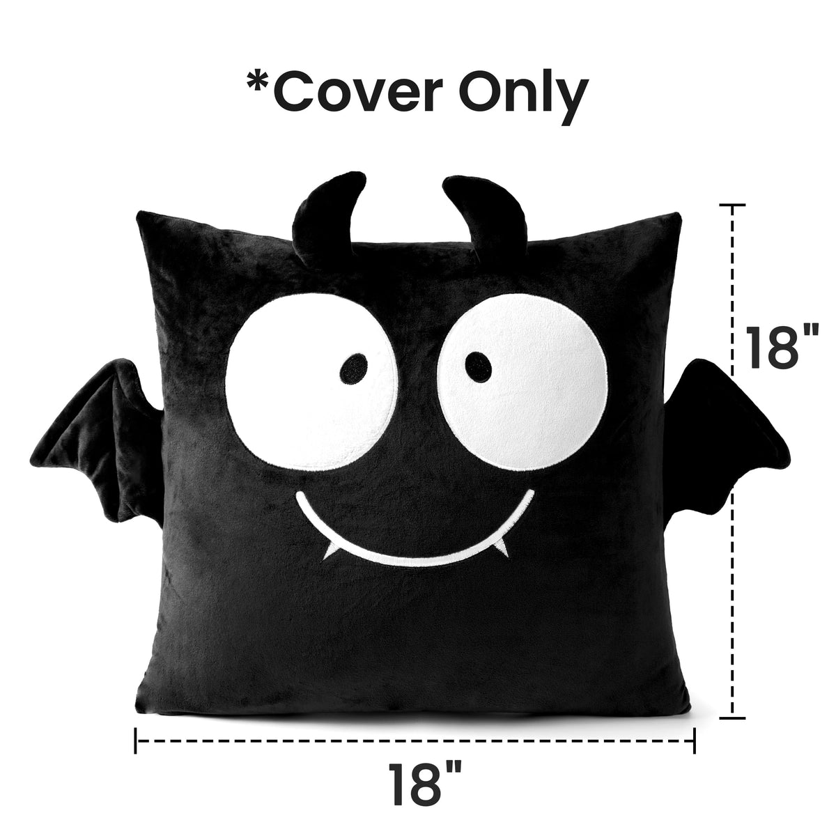 AELS Halloween Monster Pillow Covers 18x18 Inch Set of 2, Red