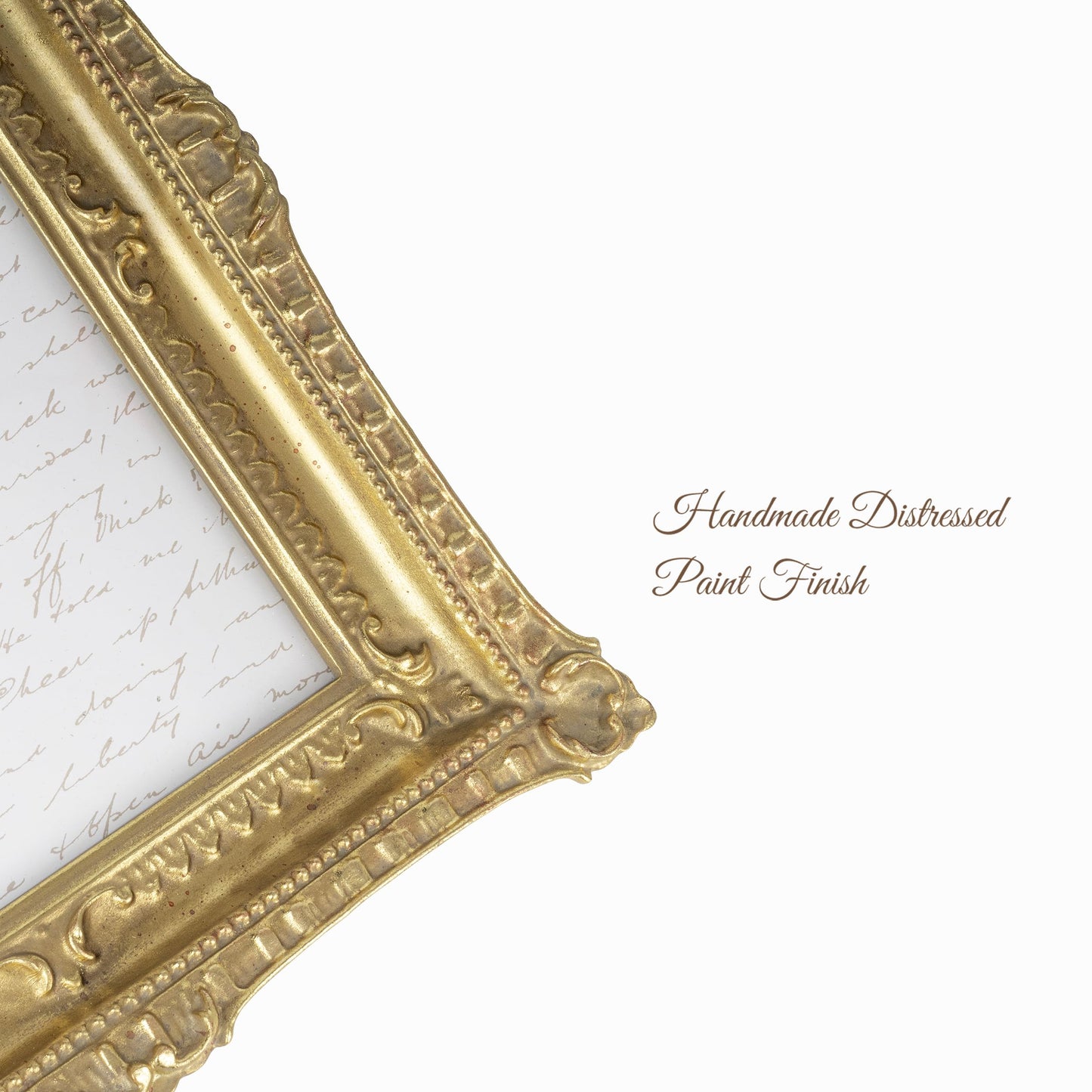 AELS Vintage Picture Frame 8x10 Inch, Luxury Antique Photo Frames with Glass Front, Photo Display, Tabletop Wall Hanging, Gift Ideas, Gold