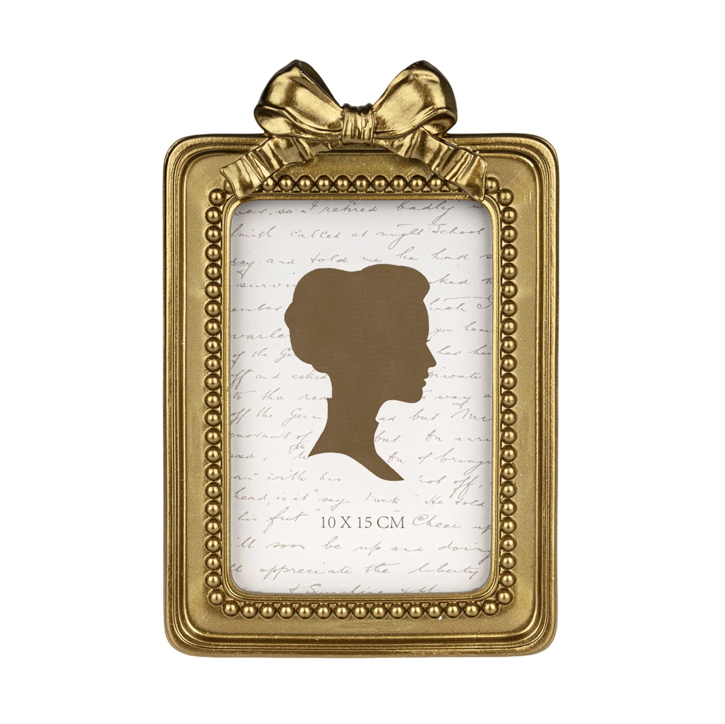 AELS 4x4 Inch Heart Shaped Vintage Picture Frame, Elegant Antique Bow Photo Frames with Glass Front, Photo Display, Tabletop Wall Hanging, Gift Ideas, Golden Bronze