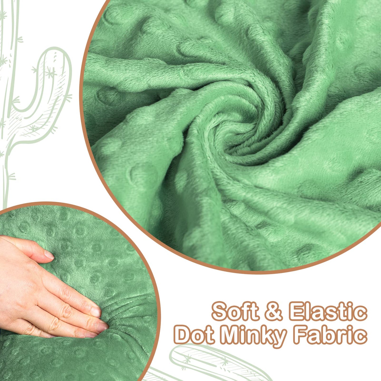 AELS Set of 2 Cactus Decorative Throw Pillows, 22"& 14" Cactus Plush Pillow Set, 3D Office Nap Pillow, Cute Succulent Throw Pillow for Nursery Bedroom Room Decor, Blue Green & Sage Green