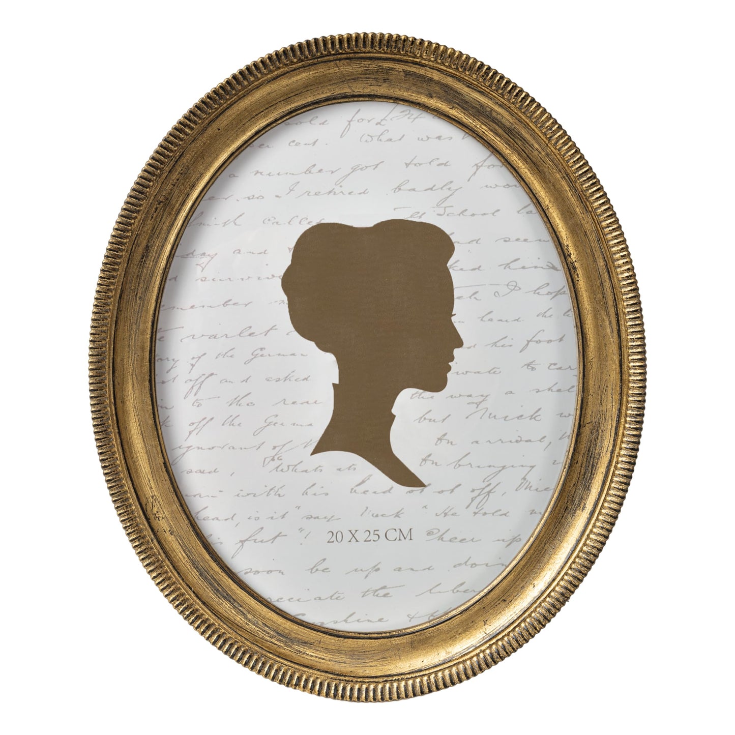 AELS 5x7 Inch Vintage Oval Picture Frame, Elegant Antique Ridged Design Photo Frames with Glass Front, Photo Display, Tabletop Wall Hanging, Gift Ideas, Distressed Bronze
