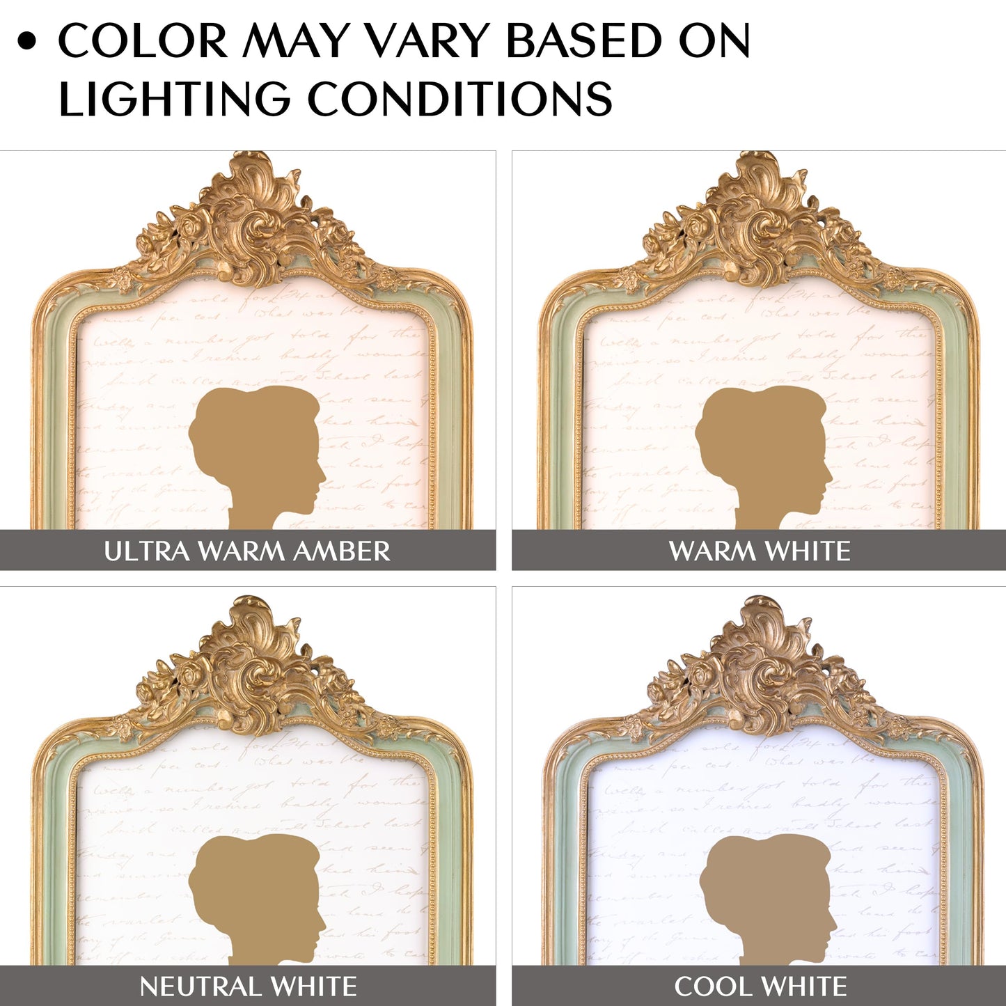AELS 4x6 Inch Vintage Picture Frame, Elegant Antique Photo Frames with Glass Front, Photo Display, Tabletop Wall Hanging, Gift Ideas