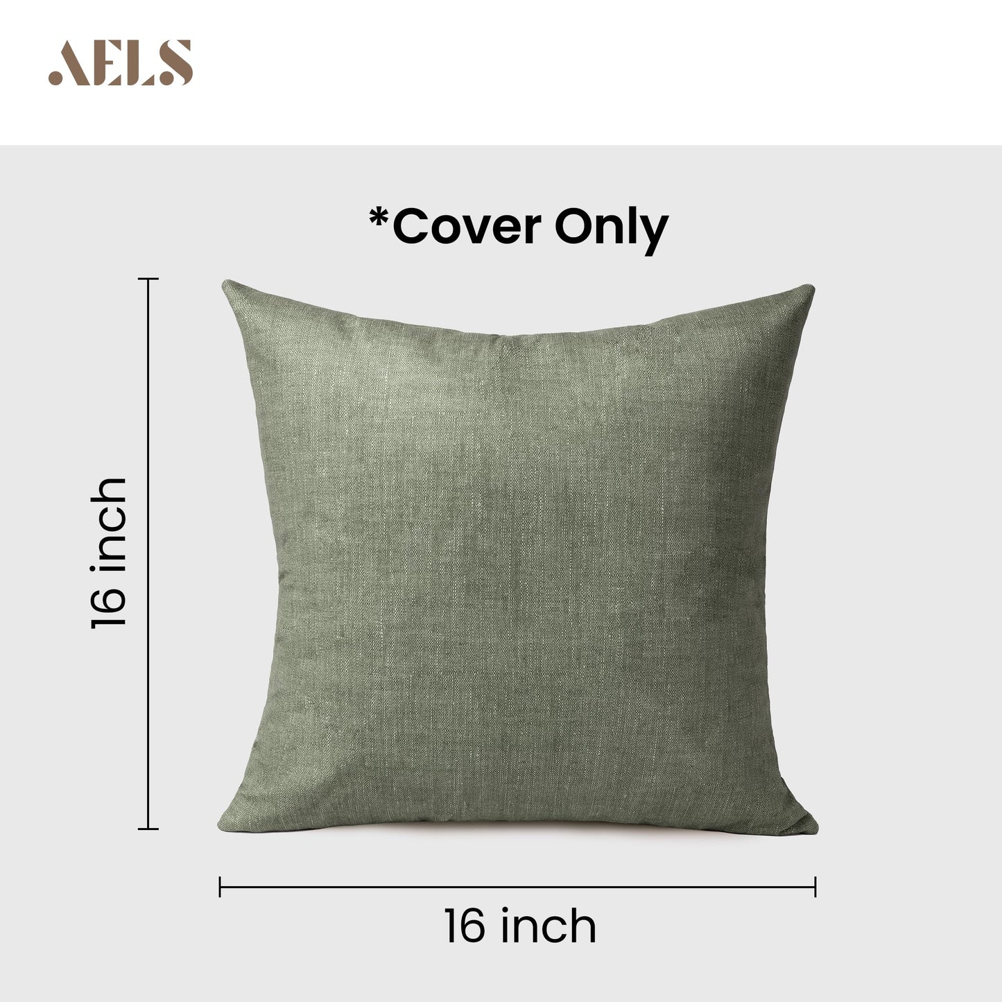 AELS Decorative Throw Pillow Covers 16x16, Set of 2, Soft Textured Look Printed Pillow Case, Modern Farmhouse Cushion Case for Bed Couch Sofa, Mustard Yellow (Covers Only)