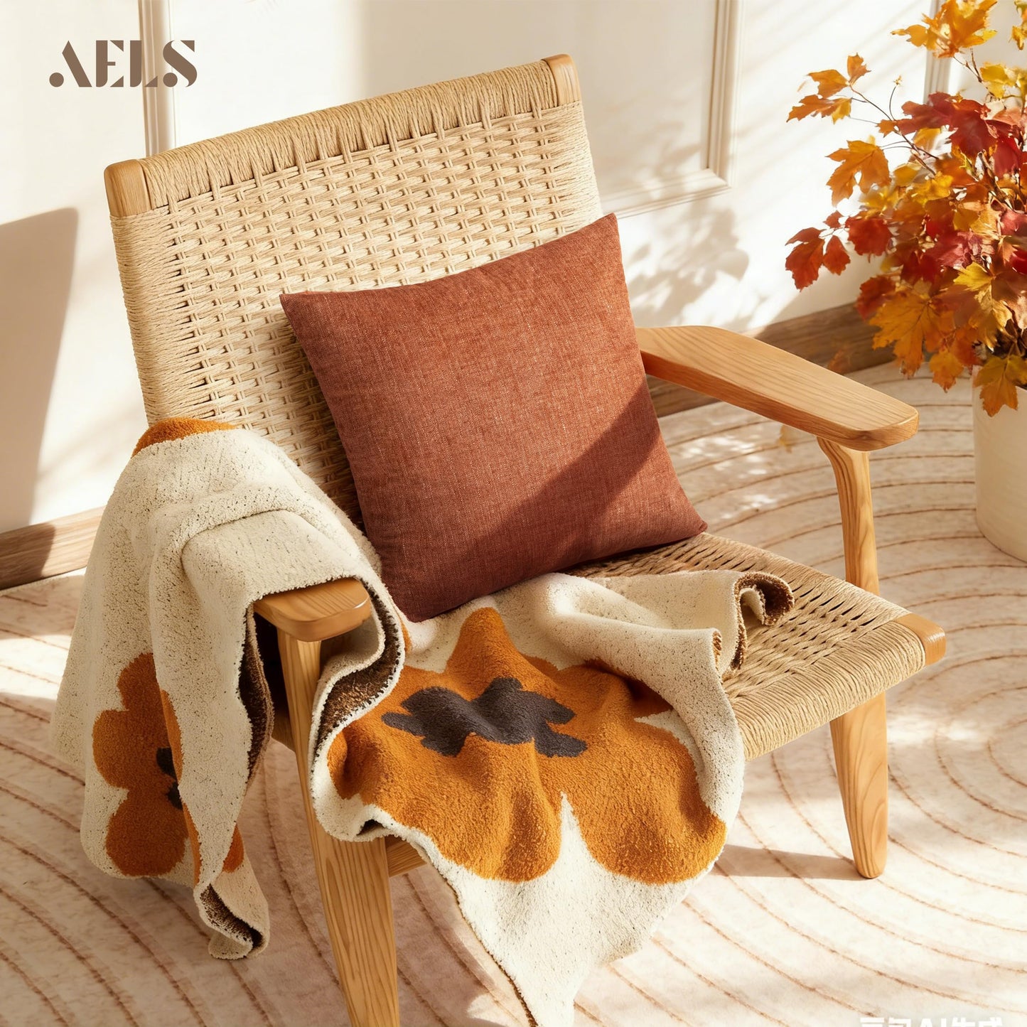 AELS Decorative Throw Pillow Covers 16x16, Set of 2, Soft Textured Look Printed Pillow Case, Modern Farmhouse Cushion Case for Bed Couch Sofa, Light Olive Green (Covers Only)