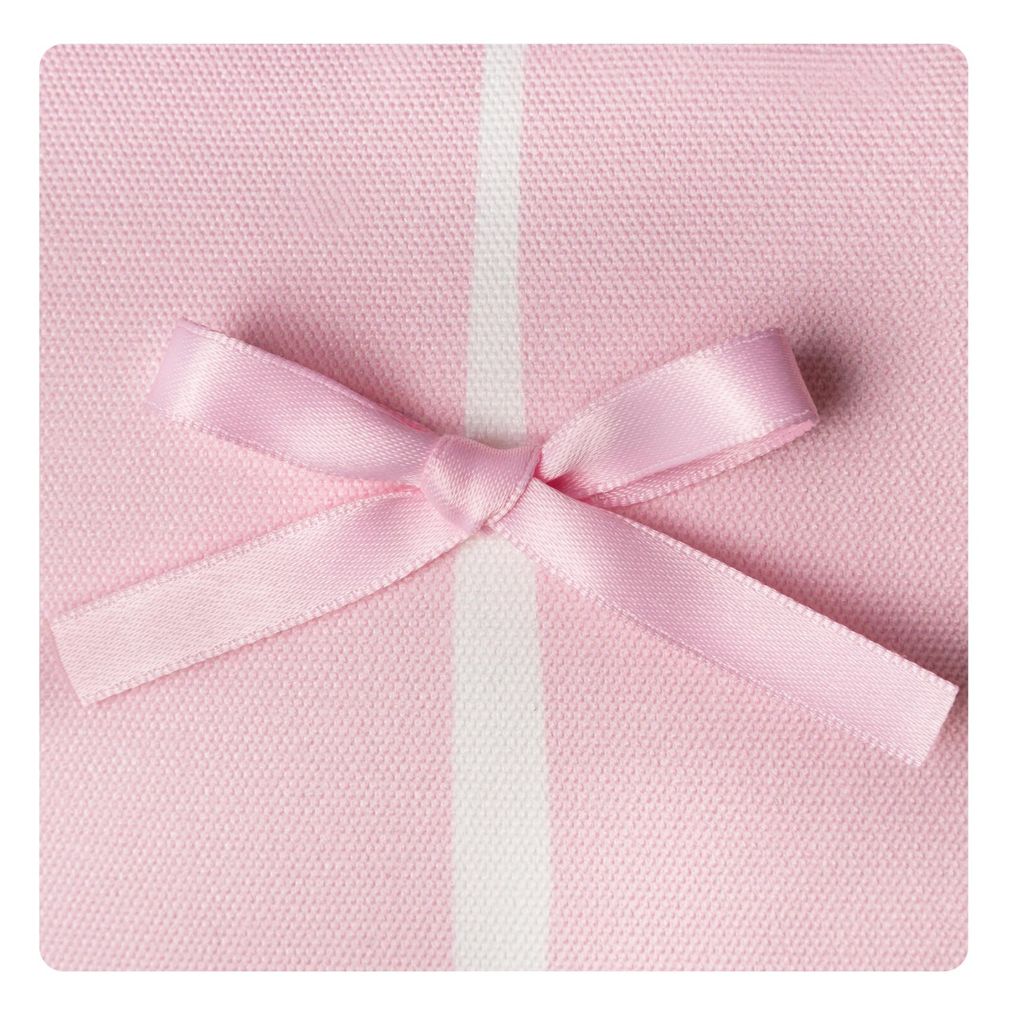 AELS Pink Bow Striped Decorative Valentine Throw Pillow Covers 18x18, Set of 2, Bowknot Pillow Case, Cute Cushion Case for Bed Couch Sofa, Pink and White Stripes, Covers Only