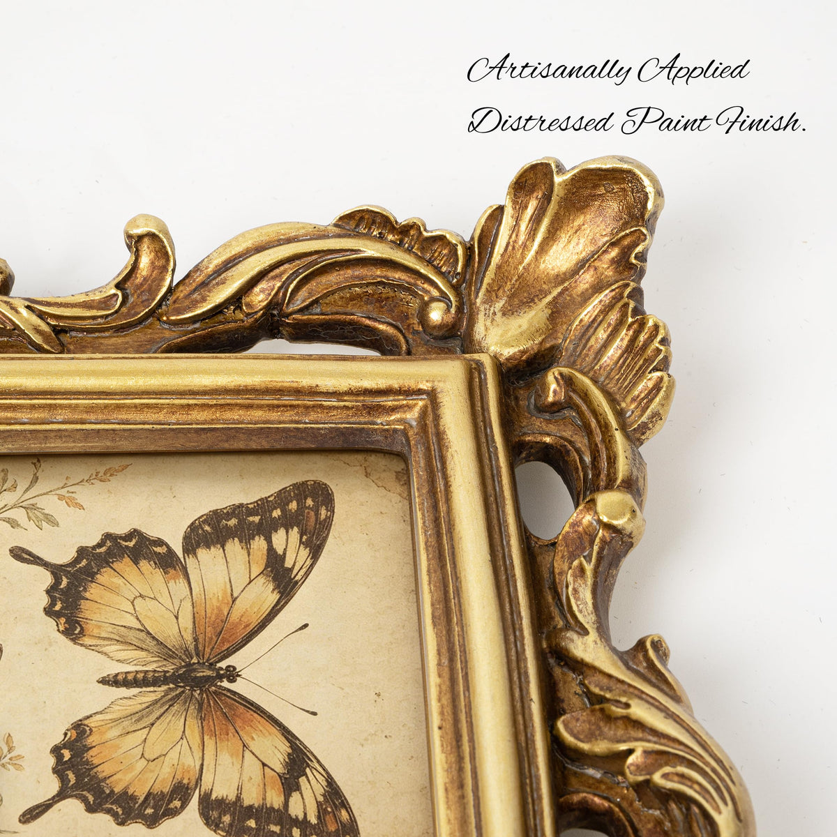 AELS 8x10 Inch Vintage Picture Frame, Elegant Antique Photo Frames with Glass Front, Photo Display, Tabletop Wall Hanging, Gift Ideas, Golden Bronze