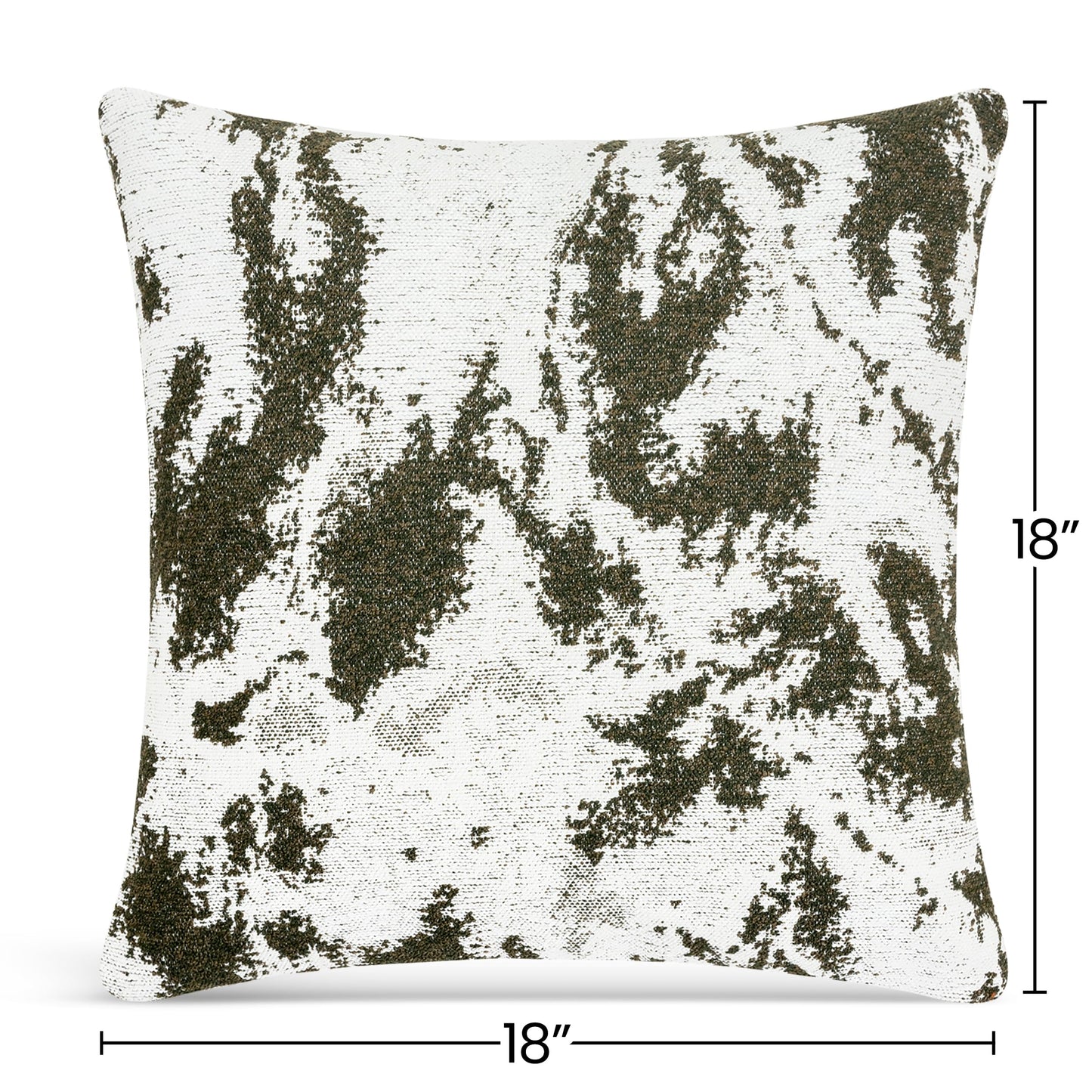AELS Decorative Throw Pillow Covers 18x18, Set of 2, Abstract Jacquard Textured Pillow Case, Modern Cushion Case for Bed Couch Sofa, Ombre Gray (Covers Only)