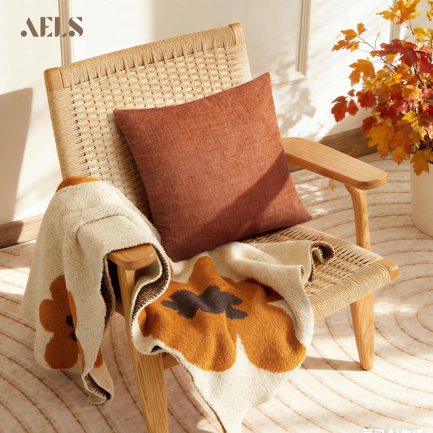 AELS Decorative Throw Pillow Covers 16x16, Set of 2, Soft Textured Look Printed Pillow Case, Modern Farmhouse Cushion Case for Bed Couch Sofa, Light Olive Green (Covers Only)