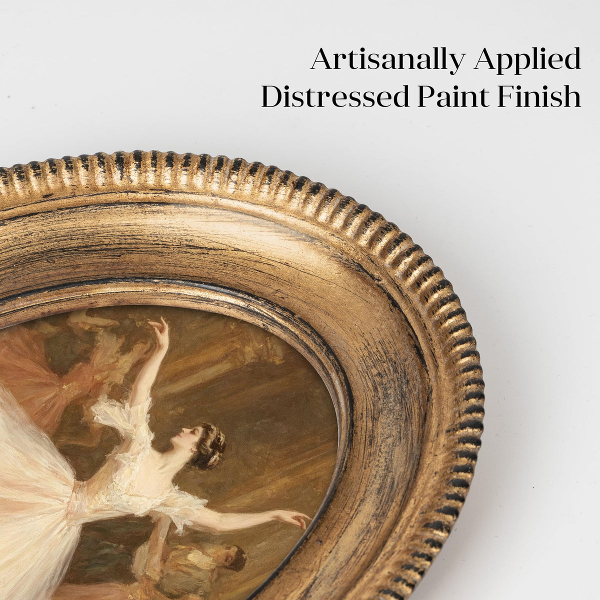 AELS 5x7 Inch Vintage Oval Picture Frame, Elegant Antique Ridged Design Photo Frames with Glass Front, Photo Display, Tabletop Wall Hanging, Gift Ideas, Distressed Bronze