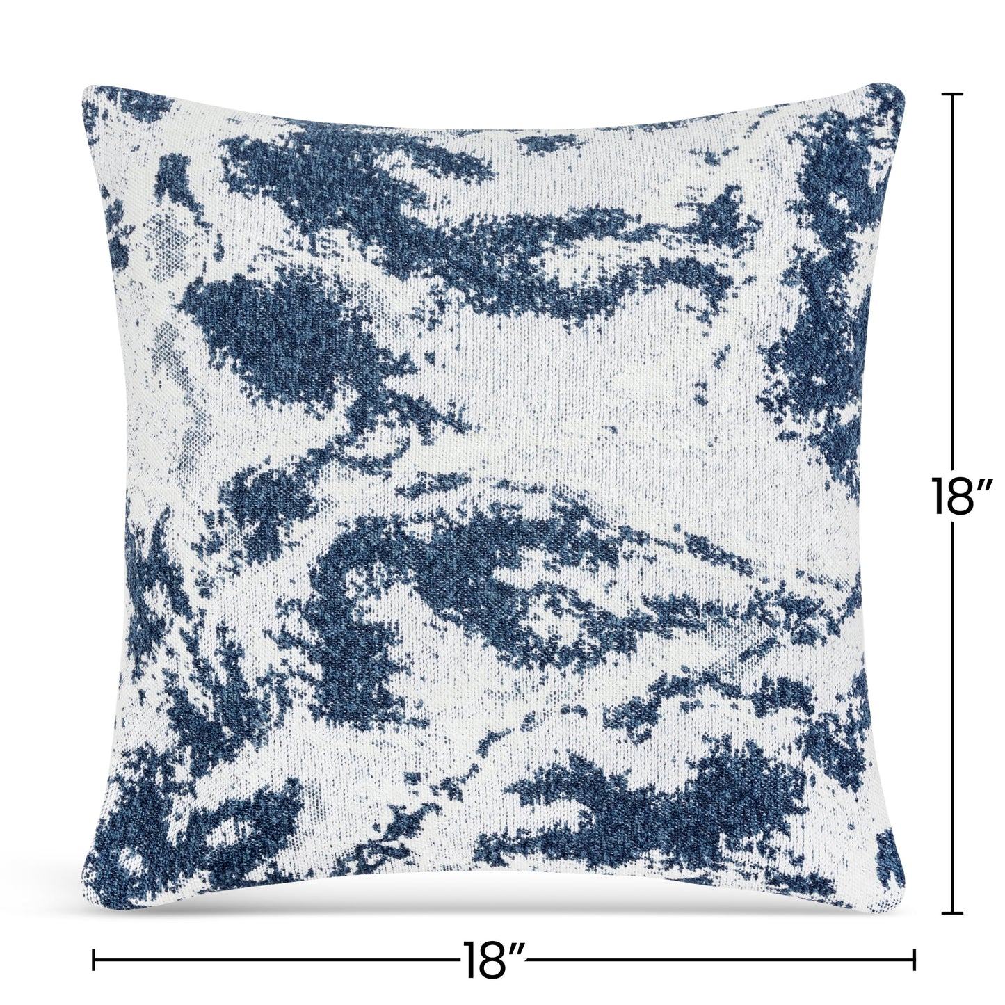 AELS Decorative Throw Pillow Covers 18x18, Set of 2, Abstract Jacquard Textured Pillow Case, Modern Cushion Case for Bed Couch Sofa, Ombre Gray (Covers Only)