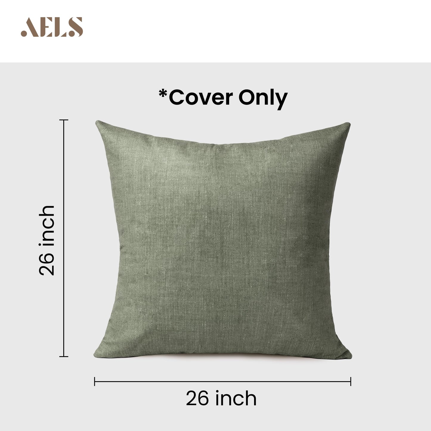 AELS Decorative Throw Pillow Covers 16x16, Set of 2, Soft Textured Look Printed Pillow Case, Modern Farmhouse Cushion Case for Bed Couch Sofa, Mustard Yellow (Covers Only)