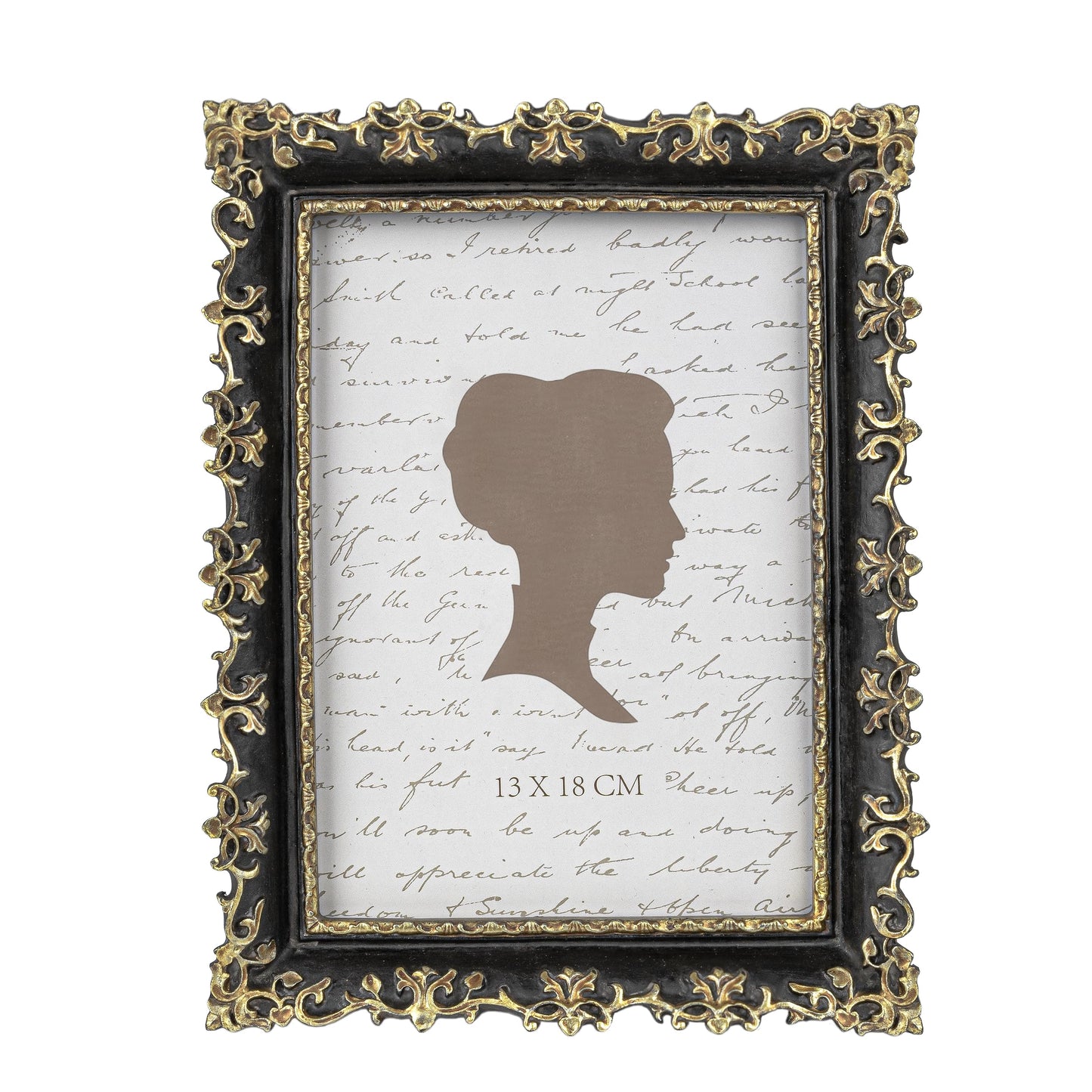 AELS 4x6 Inch Vintage Picture Frame, Elegant Antique Photo Frames with Glass Front, Photo Display, Tabletop Wall Hanging, Gift Ideas, Vine Pattern, Silver & Light Blue